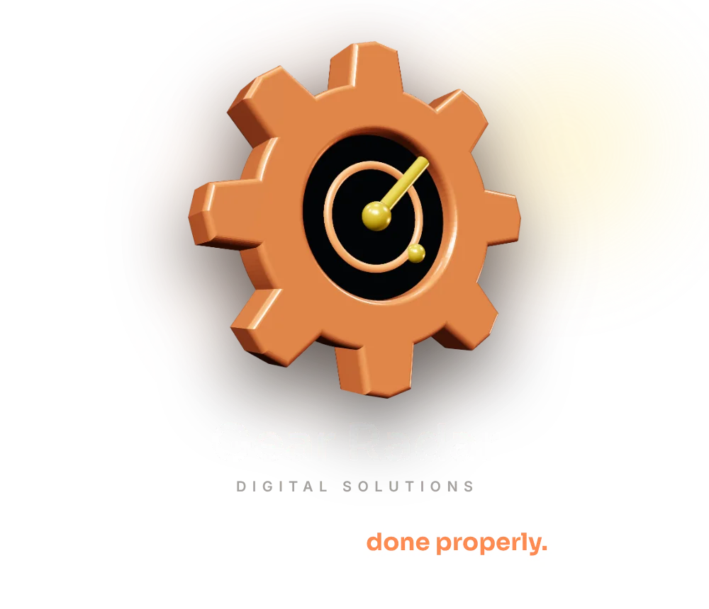 Gear Radar logo: Digital services, done properly.